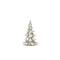 Snowy Silver Sculpted Holiday Tree Décor Set, 6.5", 9", 13.25" & 18"